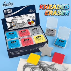 Loseiltin Chuyên Nghiệp 18Pcs Kneadable Tẩy Cao Su Mềm Nghệ Thuật Tẩy Với Hộp Cho Sơn Văn Phòng Phẩm - Product Image 3