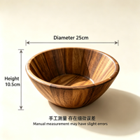 Bol à fruits en bois massif Sappanwood, bol en bois naturel pour la maison, fabricant de bols en bois, vente en gros et personnalisation disponibles
