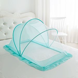 Mosquitera plegable cifrada con forro de poliéster tejido de 200TC moderno con patrón de dibujos animados cama de bebé portátil para el verano - Product Image 1