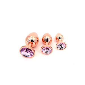 Nouveau Plug <span class=keywords><strong>Anal</strong></span> Circulaire en Métal Or Rose, Jouet Alternatif pour Adultes, Masseur de Masturbation Féminine - Product Image 6