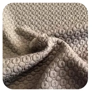 Knitted Jacquard Scuba Fabric 310gsm Square Jacquard Polyester Fabric Jacquard Fabric D#1 For Garments