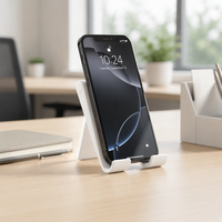 Support de téléphone pliable promotionnel pour bureau, support universel multi-angles pour téléphone portable