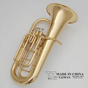 Euphonium Bb plat à 4 pistons laqué or, corps en laiton, <span class=keywords><strong>instrument</strong></span> de musique professionnel pour orchestre, directement de l'usine - Product Image 2