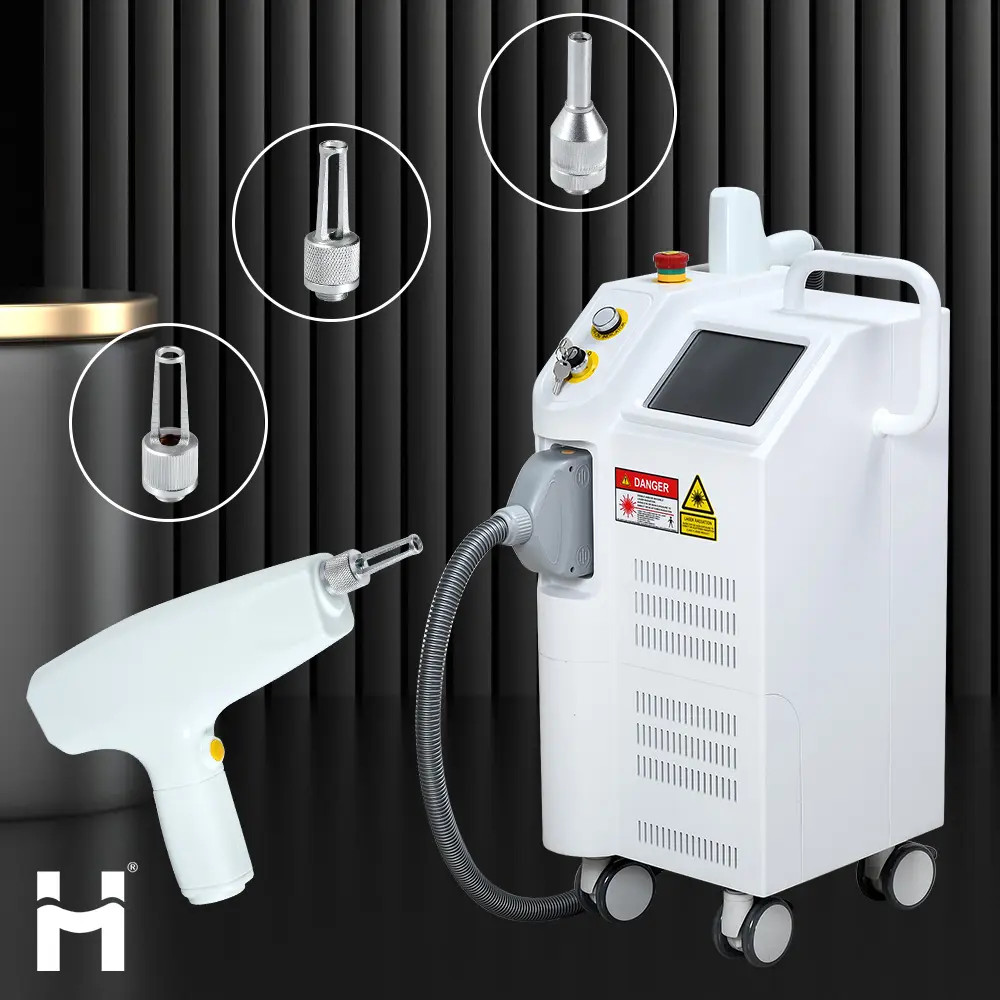 2024 newest 1064nm 532nm nd yag laser pulsed dye laser for tattoo removal carbon peel laser machine