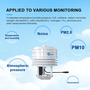 Sentec louver hộp khí tượng 10in1 nhỏ gọn Trạm thời tiết nhiệt độ không khí độ ẩm SO2 + No2 + PM2.5 + PM10 + co cảm biến khí ngoài trời - Product Image 3