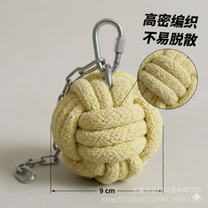 Poi de Fuego de Fibra de Aramida con Cadena de Acero Inoxidable Resistente al Calor para Espectáculos de Danza con Fuego - Product Image 4