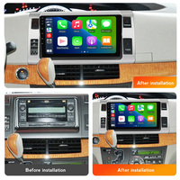 Mekede 10 pouces sans fil qled 2K écran tactile autoradio android pour Toyota Previa 2006-2019 BT voiture lecteur android