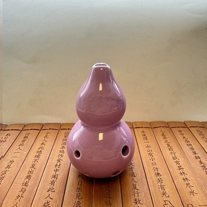 Ocarina en porcelaine en forme de calebasse chinoise, 6 trous, accordage AC, plusieurs options de couleurs brillantes unies, pour l'enseignement (vente en gros) - Product Image 5