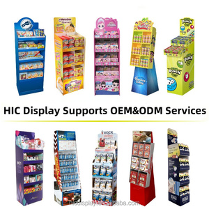 Siêu thị OEM hiển thị đứng Pop tầng giá sóng cửa hàng kệ cho thực phẩm Biscuit đồ ăn nhẹ bánh mì kẹo tông Rack hiển thị - Product Image 5