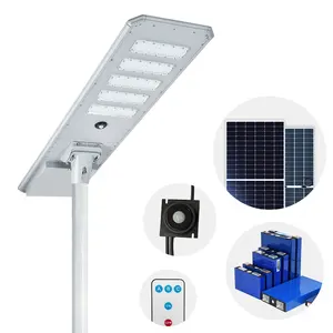 Durable 100W All in One Solar LED Street Light with 3-Year Warranty for Outdoor Illumination Dusk To Dawn Never Switch