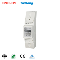 DAQCN DM25S Din Rail Single Phase Energy Meter Kelas Akurasi 1 Bersertifikat CE Layar Digital