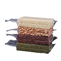Emballage sous vide personnalisé en stock, robuste, transparent, de qualité alimentaire, imprimé en héliogravure, avec soufflet latéral, en forme de cube, pour perles de tapioca et riz