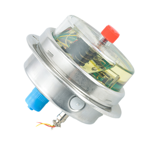 Manômetro de Pressão Elétrico com Tubo Bourdon de Aço Inoxidável e Flange, Preenchido com Óleo, 0-40MPa, Modelo YXC-100 - Product Image 3