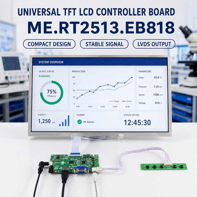 Universal LCD Monitor Controller Board ME.RT2513.EB818 RTD2513A VGA Digital Video LVDS Driver for TFT LCD Module Display Board