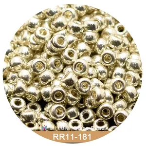 Xiaomi Miyuki — lot de 11/0 perles rondes de 10g, lustre métallique en 24 couleurs, 2 mm