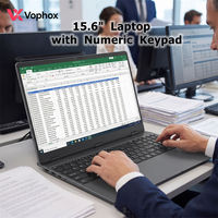 Portátil Empresarial OEM de 15.6 Pulgadas FHD, AMD Ryzen 5 3500U con Teclado Numérico, 32 GB de RAM, 1 TB SSD, Portátil para Oficina y Finanzas, Venta al por Mayor