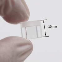 Tube en verre saphir poli optique Rod Lentilles en verre Tube de lentille cylindrique