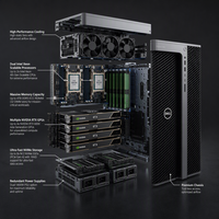 Estación de Trabajo con IA T7960, Precio de Fábrica, Torre de 56 Núcleos, Intel Xeon W9-3495X, PC de Escritorio Profesional, China