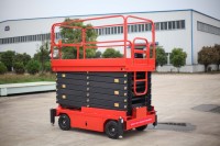 Plateforme élévatrice électrique hydraulique automotrice entièrement automatique de type ciseaux, élévateur automoteur pour conducteur, marque Max