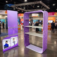 Équipement d'exposition pour salons professionnels : Stands publicitaires, toiles tendues en aluminium, toiles de fond et vitrines pour événements