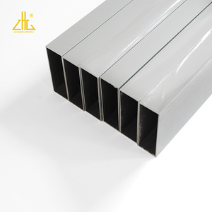 ZHONGLIAN Perfil de aluminio <span class=keywords><strong>arquitect</strong></span>ónico tubo cuadrado de aleación de aluminio blanco plateado pulido con oxidación - Product Image 2