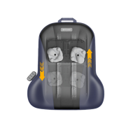 Chaise de massage Shiatsu Healthpal pour tout le corps, soulagement des douleurs dorsales, coussin de massage pour siège de bureau à domicile, siège de voiture