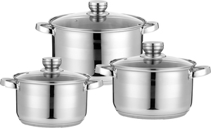 Juego de Ollas Clásico de Acero Inoxidable Triple 304 con Tapa de Vidrio, Cacerola y Olla Saludables 316 para Cocina Doméstica y Exterior, Logotipo Personalizado - Product Image 5