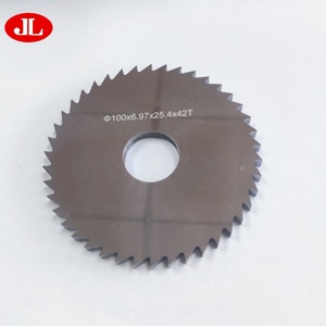 100mm * 6.97mm * 25.4mm 42T rắn cacbua vonfram Lưỡi cưa cắt đĩa cho nhôm thép không gỉ và kim loại màu - Product Image 1