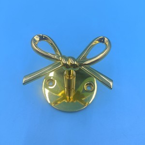 Zinc Alloy <b>Wall</b> <b>Hook</b> Gold Round Shape <b>Key</b> Holder Behind Doors On <b>Walls</b> Mounting Type - Product Image 3