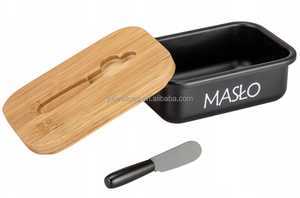 Butter Dish <strong>with</strong> <strong>Lid</strong> and Butter Curler Knife for Countertop Metal Keeper Container <strong>with</strong> Silicone <strong>Sealing</strong> Kitchen - Product Image 3