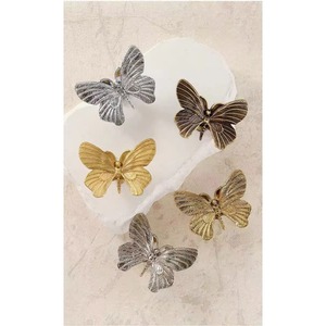 Tiradores de latón macizo con forma de <span class=keywords><strong>pata</strong></span> de gato, mariposa, abeja y lazo para muebles infantiles, tiradores decorativos para cajones. - Product Image 3