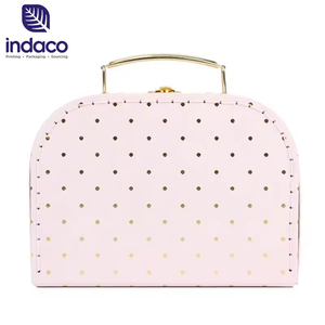 Maleta Decorativa de Cartón con Forma de Maleta de Juguete, Caja de Embalaje para Ropa de Bebé, Maleta de Cartón con Asa - Product Image 4