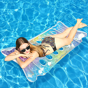 Silla Flotante Inflable Mart de 165*85cm con Diseño de Lazo Brillante, Patrón de <span class=keywords><strong>Mariposa</strong></span> y Sirena, <span class=keywords><strong>Tipo</strong></span> Corto - Product Image 4