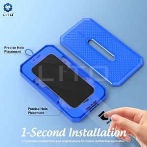 Protecteur d'écran en verre trempé Lito Privacy avec applicateur facile et boîte d'installation pour <span class=keywords><strong>iPhone</strong></span> 13 <span class=keywords><strong>14</strong></span> 15 16 17 <span class=keywords><strong>Pro</strong></span> Max S25 - Product Image 2
