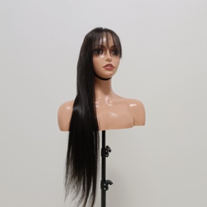 Letsfly 4x4 <b>Lace</b> Closure Straight Hair Bangs <b>Wigs</b> 10A 11A Raw Virgin Brazilian <b>Wigs</b> 100% Human Hair 14 to 32inch 250 to 350gram - Product Image 6