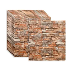 DIY Self Adhesive Brick Wall Paper Home Decoration 3D Wall Sticker Xpe Or PE Foam Wallpaper