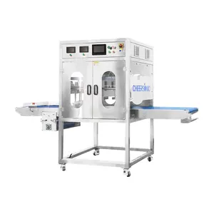 Machine de découpe à ultrasons industrielle rotative automatique congelée Napoléon crème glacée pain et fromage gâteau base trancheuse coupe prix