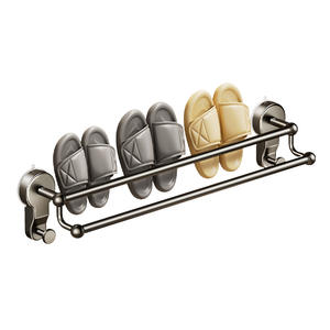 ชั้นวางรองเท้าแบบติดผนัง 2 ชั้น ไม่ต้องเจาะ ใช้ได้หลายฟังก์ชั่น สำหรับห้องน้ำ ห้องนอน ห้องนั่งเล่น - Product Image 2