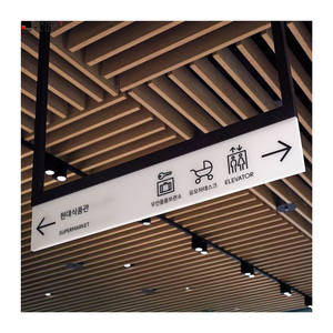 Fabricante personalizado LED Wall Hanging Signs Guía Wayfinding interior para la estación de tren del aeropuerto Guía Signa direccional al aire libre - Product Image 1