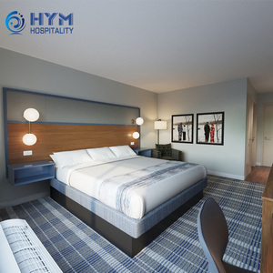 Juegos de Dormitorio de Hotel Modernos, Ecológicos, de Roble Macizo, Duraderos y de Alta Calidad, Precio al por Mayor, para Hoteles de 3 a 5 Estrellas, Tamaños King y Queen - Product Image 3