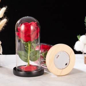 Regalo di San Valentino 2026 OEM Rosa in Plastica <span class=keywords><strong>con</strong></span> Cupola LED, Gypsophila, Rosa Essiccata, Fiori Artificiali, Decorazione Floreale Direttamente dalla Fabbrica - Product Image 5
