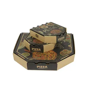 Doton yüksek kalite ucuz fiyat karton pizza kutusu özel baskılı toptan