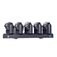Fünf Infinity Tornado Moving Head Lights 5x80W 120W, neue LED-Bühnenbeleuchtung für Bar- und KTV-Atmosphäre.