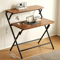 Bureau d'ordinateur pliable et réglable en acier durable, design moderne, pour la maison, le bureau et les études