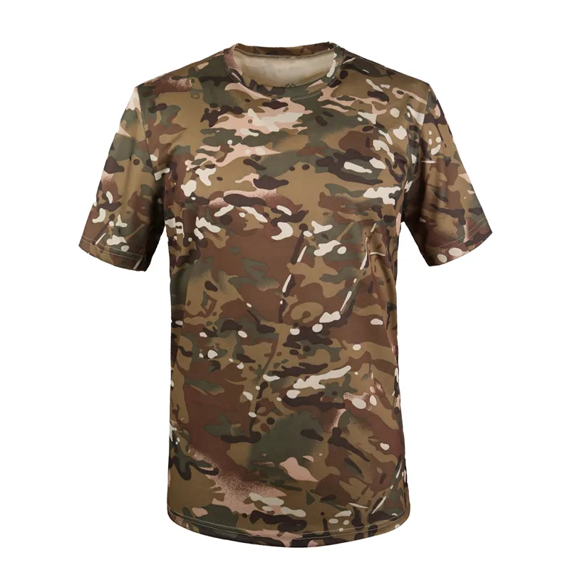 ESDY 16Colors New Camouflage Outdoor Men Lightweight Tactical T-shirt