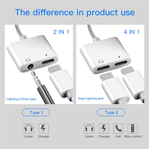 <span class=keywords><strong>Adaptateur</strong></span> <span class=keywords><strong>iPhone</strong></span> de haute qualité, neuf, pour <span class=keywords><strong>iPhone</strong></span> 15/14/13/12/11/<span class=keywords><strong>XS</strong></span> MAX - <span class=keywords><strong>Adaptateur</strong></span> de prise AUX multifonction pour écouteurs - Product Image 3