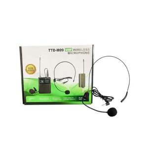TTD-M09 UHF <b>Wireless</b> <b>Microphone</b> Body Pack Transmitter With <b>Headset</b> Mic High Fidelity Sound Quality Plug And Play - Product Image 5