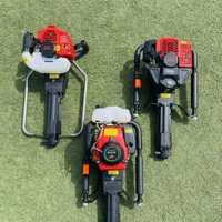 Equipo de Perforación Portátil a Gasolina, Ligero, con Broca de Diamante para Geología y Suelos, Motor con Engranajes, Diámetro de Perforación de 42MM/50MM, Máx. 15m