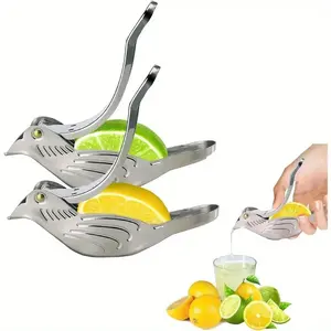 Manual Lemon Juicer Portable Stainless Steel Transparent <b>Fruit</b> Juicer Elegant Bird-Shaped Lemon Sugar Cane Juice Squeezer Gadget - Product Image 1