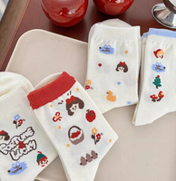 Chaussettes de sport décontractées en tricot jacquard avec élasthanne, antidérapantes, avec logo personnalisé